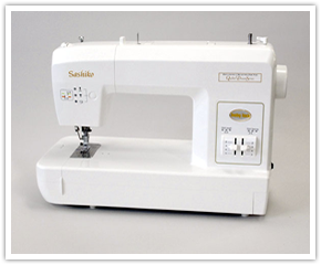 BLQK Sewing Machine with Hand-work like stitching.
